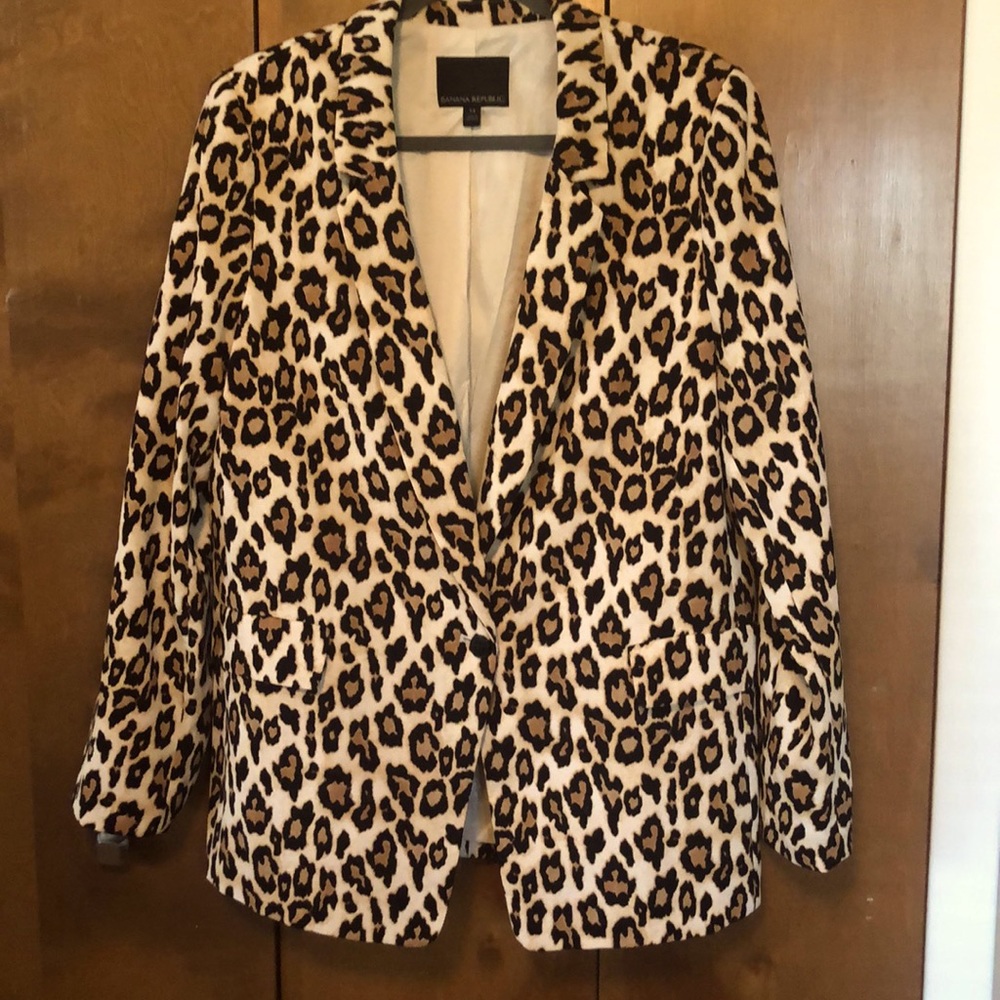 Cheetah print BANANA REP blazer